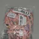 popiv Women's Sexy Lingerie Set with Garter Belt Matching Bra and Panty Lingeries Sets 4 Piece (Large, Embroidered Pink)