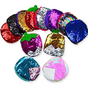 Vileafy Mermaid Party Favors Coin Purse for Girls 4-8 Years Old, 12 Sequin Wallets -Summer Gifts, Class Treasure Box Toys, and Birthday Favors for Girls and Boys