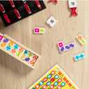 Melissa & Doug Dominoes Tabletop Game with 28 Colorful Tiles in Wooden Storage Box