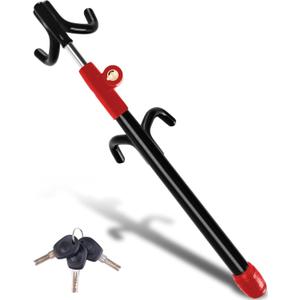 Tevlaphee Car Steering Wheel Lock Great Deterrent Adjustable Car Lock Steering Wheel Anti Theft Car Device for Vehicles, Trucks, Vans, SUVs (Black)