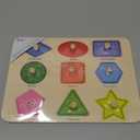 Aile Toddler Wooden Preschool Learning Shape Peg Puzzle Board Toys
