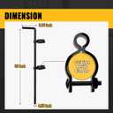 VIVIDA Gate Drop Rod, 1-5/8" x 32" Black Chain Link Cane Bolts, 2 Pack