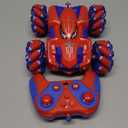 Spider Remote Control Car, 2.4Ghz RC Cars with Headlight Double Sided Off-Road 360 Rotating Rechargeable 4WD RC Stunt Car Indoor Outdoor Spider Toys for Boys 4-6 5-7 8-13 (Single Control Red)