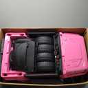 FUNTOK 12V 7AH Ride On Truck, Electric Car for Toddlers 1-3 w/Remote Control, LED Lights, 3 Speeds, Spring Suspension, Soft Start, Bluetooth Speaker, Music Player, Gifts for Boys and Girls (Pink)