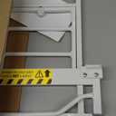 Carlson 36" Extra Tall Walk Through Dog Gate for Doorways & Bottom of Stairs, Metal Pet Gate with Small Pet Door, Expands 29.536.5, White