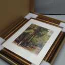 11x14 Gold Picture Frame, Ornate Vintage Picture Frames for Wall or Tabletop Display, 11 x 14 Photo Frame Gold with Real Glass, Display Poster 8x10 with Mat or 11x14 without Mat for Antique Dco