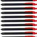 Pentel EnerGel Kuro Liquid Gel Pen, (0.7mm) Medium line, Red Ink, 12 Pack (BL437R1-B)