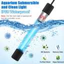 Aquarium Clean Light7W&9W&11W&13W Algae Bloom Clean Light for Fish Tank,Submersible Light with Timer,Aquarium Water Clean Green Clear Waterproof Clean Lamp for Pond,Swimming Pool