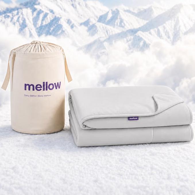 Mellow Cloud Cold Cooling Comforter for Hot Sleepers, Built-in Duvet, Gray, Size: King / Cali King (106"x90")