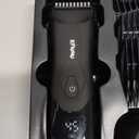 kensen Body Hair Trimmer for Men - Groin & Pubic Hair Trimmer with Ceramic Blades, Manscape Body Shaver for Men with LED Light Ball Shaver IPX7 Waterproof Wet/Dry Rechargeable Body Trimmer Mens Gift (Black)