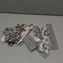 Huwena 5 Pcs Christmas Table Decorations Wooden Christmas Table Centerpieces Joy Sign Snowman Reindeer Gloves Signs for Winter Holiday Snow Xmas Dinner Coffee Tier Tray Decor(Reindeer,White) (Brown)