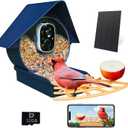 Birdkiss Smart Bird Feeder with Camera, Birds Watching Camera, Auto Capture Birds Videos & Motion Detection, AI Identify Species, Wireless Bird Feeders for Outdoors, Ideal Present for Mom (Basic, Diamond Blue)