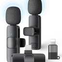 Amazon.com: 2 Pack Wireless Lavalier Microphone for iPhone iPad and Android Phone, Lapel Mic Plug and Play Wireless Mic Noise Reduction Mini Microphone for Video Recording Interview Podcast Vlog YouTube Tiktok : Musical Instruments