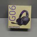 NUBWO Wireless Gaming Headset with Mic for Ps5 Ps4 PC, Zero Interference, 100-Hour Battery All-Day Play, 23ms Sync for Fortnite & Call of Duty/FPS Gamers, Triple Mode All Devices Compatible - Purple