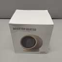 Space Heater, PTC Ceramic/Portable Electric Desktop Heater High Output Desktop Heater for Home Bedroom Office Desk Indoor Use(Light Brown)