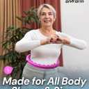 FIT ON FORM Infinity Weighted Hula Hoop for Adults Weight Loss, Smart Exercise Hola Circle Hoop for Women Abs Workout