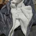 Electric Heated Blanket Full Size 72" x 84", Dual-Sided Flannel Sherpa, LCD Display 10 Heat Levels 1-12H Auto-Off, ETL Certified Machine Washable for Bed & Couch, Light Grey