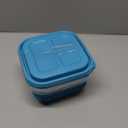 GoodCook EveryWare Food Storage Containers with Lids BPA-Free Plastic Lunch Cube Set Perfect for Food Prep & Meal Packing 2-Compartment Leak-Resistant Design Keeps Foods Fresh, 7-Pack, Blue