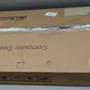 Standing Desk Adjustable Height, Mobile Stand Up Desks with Wheels Small Computer Desk Rolling Desk, Portable Laptop Desk Black Standing Table Sit Stand Home Office Desks 16"x31.5" Height 27"-43.5"