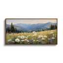 InSimSea Extra Large Framed Vintage Wall Art, Meadow Wildflowers, 20x40inch