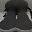 Seat Cushion, Office Chair Seat Cushions for Office Chair with L-Shaped Ergonomic Design, Memory Foam Chair Cushion for Long Sitting Office Worker(Black Gray)