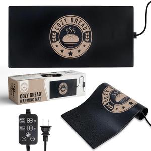 Cozy Bread Sourdough Bread Proofing Mat for Home Bakers | USA Brand | Thermostat Controlled Bread Proofer (10" x 21") | Dough Riser Heating Mat