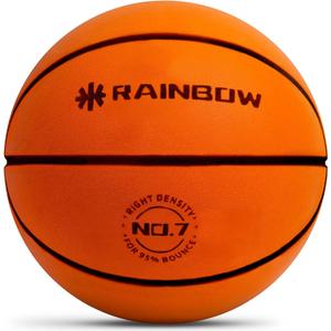 RAINBOWBEAR Upgraded Silent Basketball - Size 7 (29.5"), New Dribble Dream Indoor (Flower Orange)