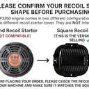 JMCHstore Pull Start Recoil Starter Assembly for Generac GP3600 GP3250 Generator, 196cc 208cc 212cc Gasoline Engine, Gas Pressure Washer 2900 3600 3100 2500 PSI Speedwash, 0J08071SRV 0J08074SRV