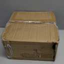 EMPO 6PCS Bathroom Clear Glass Accessories Set (Lotion Soap Dispenser, Soap Dish, Toothbrush Holder, Tumbler, Cotton Swab Jar), Contemporary Modern Decor Crystal Vintage Gift (6pcs Green)