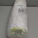 MABOZOO 3-Inch Toilet Seat Cushion with Back Support, Waterproof PU Leather Padded Toilet Seat & Foam Backrest Pad for Elderly, Disabled, Handicap (Universal Fit, White)