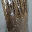 LazBlinds No Drill Bamboo Roman Shades, 34" W x 48" H, Star-Brown