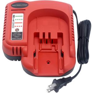 Biswaye Multi-Volt Fast Charger Compatible with Black and Decker 18V 24V 14.4V 12V 9.6V Slide Battery HPB18 HPB24 HPB14 HPB12 HPB96 244760-00, Replacement for Black and Decker Charger BDFC240 BDCCN24
