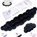 Cloud Wrist Rest Set for Keyboard and Mouse, Includes Cute Coaster, with Computers and Laptops (Black Star Set)