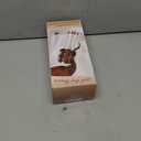 Travel Blow Dryer Brush in one, Dual Voltage 110V-240V Mini Hot Air Brush, Hair Trends Nano Titanium 2 Inch One Step Hair Dryer and Styler Volumizer Oval Shape (50 mm, White & Rose Gold)