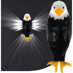 Bald Eagle Wall Light, American Eagle Night Light, Magnetic Wall Mounted Eagle Lamp for Bedroom, Living Room, Hallway, Removable Charging Eagle Light