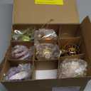 Raz Box of 12 3.25" Bright Vintage Glass Christmas Ornaments 4120894