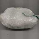 Striped Tufted Bed Skirt King Size, Ruffled Bed Skirts with Split Corners, King Bed Skirt 18 Inch Drop, Striped, Ivory, 18" King