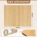 Brobear Tap Dance Floor 47.8 x 38.5 Inch, Portable Tap Board for Tap Dancing with Storage Bag, 8mm Solid Bamboo Tap Board with Anti-Slip Design for Home and Outdoor Practice