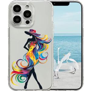 Girls Women Luxury Mobile Phone Case for iPhone 17, 17 air and 17 Pro Shockproof Clear Floral Soft Clear Floral Shockproof (G, iPhone 17)