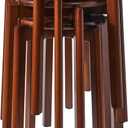 YMYNY Stackable Stools Set of 4, Solid Wood Round Stool, School Chairs, Dressing Stool, Small Stool, for Students, Living Room, Dining Room, Classroom, 10.63" D x 10.63" W x 17.72" H Brown HBD026H-4