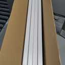 ZJSF Freestanding Indoor Dog Gate for House Foldable Wood White Puppy Gate for Doorways Pet Gate for Stairs Extra Wide Pet Fence 24" Height 3 Panels