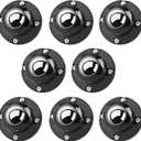 Secbolt Updated Anti-Rust Self Adhesive Caster Wheels 8 Pack, 201 Stainless Steel Stick On Wheels