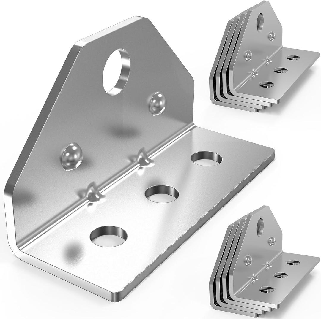 8 PCS Boat Trailer Top Angle Swivel Top Angle Bracket, Galvanized Bolster Bunk Board Adjustable Bracket for Boat Pontoon Trailer