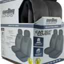 Custom Accessories Gray Bucket Low Back Seat Cover - 40407, Gray