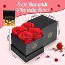 Suturun Preserved Roses Forever Flowers Gifts for Women,Eternal Preserved Rose with Necklace Romantic Gift for Her,Mom,Wife,Girlfriend on Birthday Anniversary