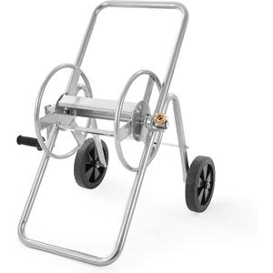 VEVOR Hose Reel Cart, Hold Up to 175 ft of 5/8 Hose (Hose Not Included), Garden Water Hose Carts Mobile Tools with Wheels, Heavy Duty Powder-Coated Steel Outdoor Planting for Garden, Yard, Lawn