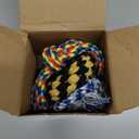 Heavy Duty Dog Rope Toys for Aggressive Chewers - 3 Packs Indestructible Cotton Dog Chew Toys for Small Medium Breed - Exercise Interactive Tug of War Dog Toy for Boredom, Teeth Clean(Miax Colors)