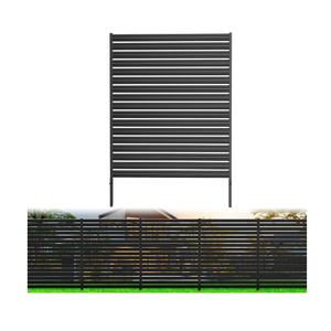 No-Dig Metal Privacy Fence Screen, 60" H × 48" W Air Conditioner Fence
1 Panel Rustproof Outdoor AC Unit Cover to Hide Trash Bins, Pool Equipment Enclosure, Decorative Garden, Patio & Backyard