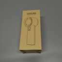 Rican Handheld Portable Hand Fan with Air Cooling Cooler High Speed Rechargeable Power Electric USB Personal Hand Held Turbo Small Mini Pocket for Outdoor Travel (Grey)