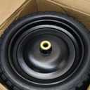 13 Inch Solid Rubber Tires, 4.00-6 Tire Flat Free with 5/8" Bearings, 2.17" Offset Hub for GOR Garden Cart, Wheelbarrow, Trolleys, Hand Trucks and Yard Trailers(4 Pack)